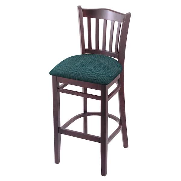 25" Counter Stool, Dark Cherry Finish, Graph Tidal Seat